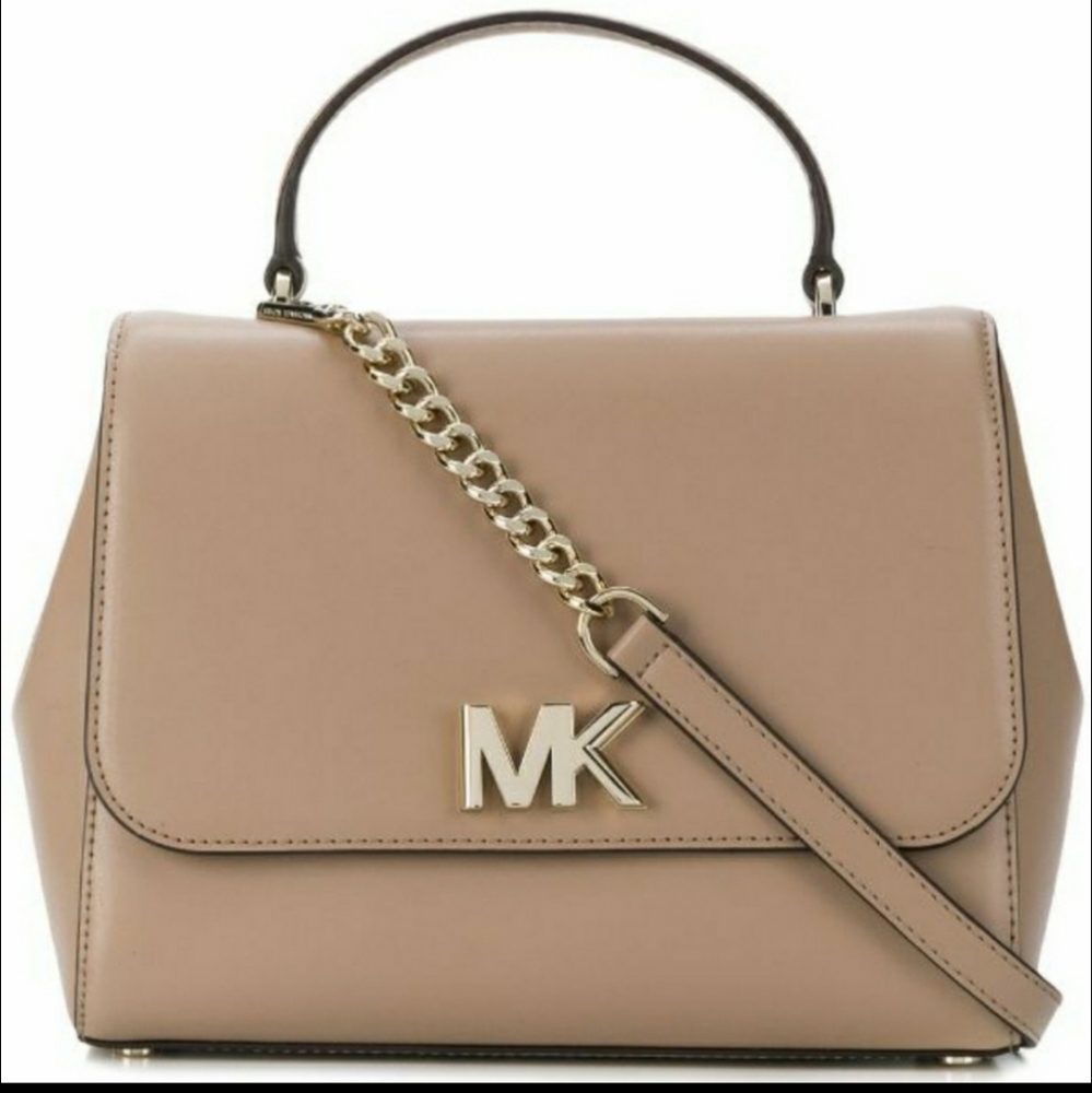 Michael Kors Mott Leather Top Handle Satchel Bag